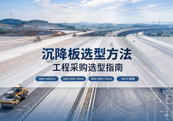 铜官沉降板选择方法